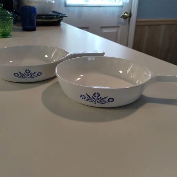 2 Vintage Corning Ware Cornflower Blue P-83-B Sauce Pan Skillets - Picture 10 of 10